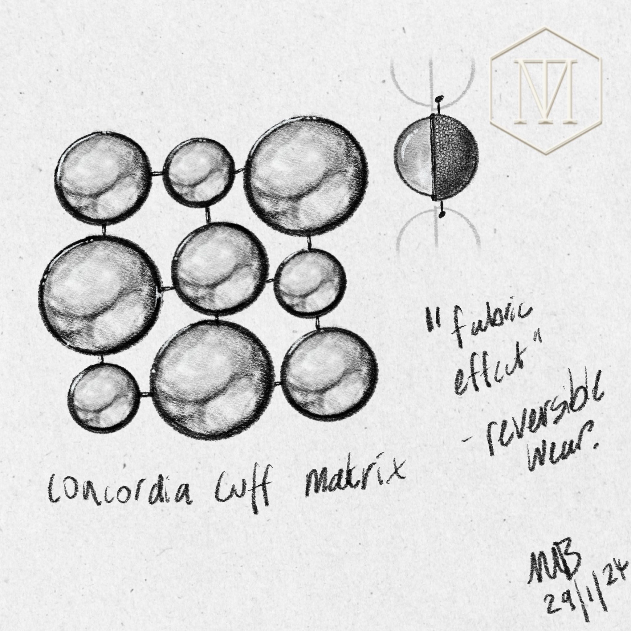 Concordia Cuff Matrix Sketch